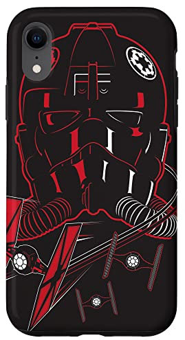 Hülle für iPhone XR Star Wars Imperial TIE Fighter Pilot schwarz