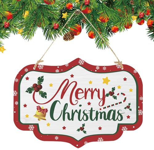 Frohe Weihnachten Türhänger - Festliche Papier-Weihnachts-Türdekorationen | Stilvolle Weihnachtsschmuck, Weihnachtswanddekor für Wohnzimmer, Schlafzimmer, Café