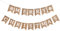 VOPIWOZ Banner Weihnachten, Sackleinen Merry Christmas Girlande, MERRY CHRISTMAS Briefe und Schneeflocken Girlande, 16 Wimpelkette für Weihnachtsfeier Deko, Weihnachtsdeko Wand Weihnachtswimpel