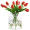 Klare Vasen für Mittelstücke Innjoii Glas-Große Klarglasvasen Breite Große Blume Vintage Moderne Mund Vase Riesige Home Decor, Bouquet Vasen Home Decor Modern für Hochzeit Wohnzimmer Esstisch