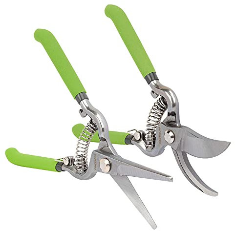 KHYTEBV Tijeras de podar y Tijeras para Cortar césped Herramientas de podar Tijeras de podar de Mano