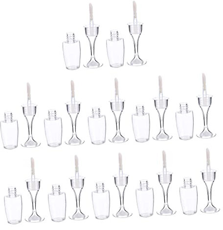 Healeved 12Pcs Wine Bottle Lip Gloss Tubes Refillable Lip Gloss Vials for Makeup Unique Design for for Home Use and Travel