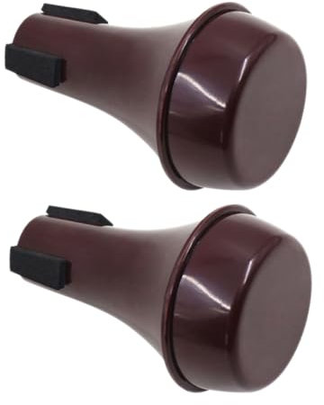 PartyKindom 2 Stück Übungsdämpfer Für Trompete Posaune Und Horn Aus Rostbeständigem Abs Leicht Mit Gerader Schallgedämpfter Passform Zubehör Für Leises Üben Zu Hause