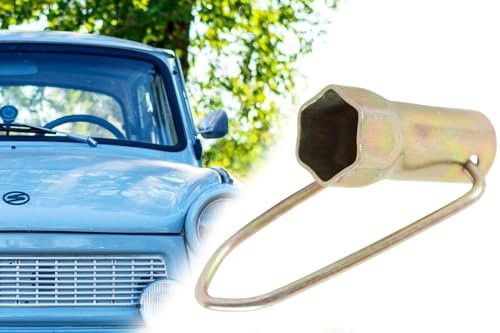 BISOMO Zündkerzenschlüssel, Kerzenschlüssel mit Bügel, Schlüsselweite SW 21mm für Simson MZ Trabant, 2 Takt