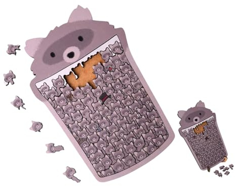Snorvixre Kreatives Lernspielzeug Für Kinder Aus Holz Mit Cartoon Tierkontur in Beruhigenden Farben Für Familienaktivitäten Pastellfarbenes Kinderpuzzle