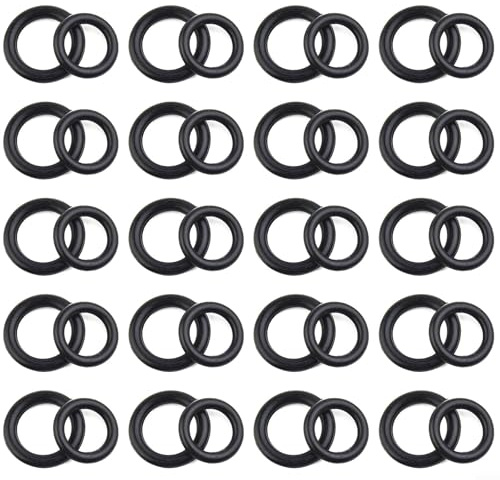 O Rings for Pressure Washer Quick Disconnect Systems 40 Piece Pack with 1/4 and 3/8 Inch Rubber Seals