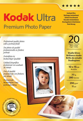 Kodak Ultra Premium Photo Papier (290g) 10 x 15 cm 20 Blatt studio gloss