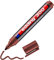 edding 300 Permanentmarker - braun - 1 Stift - Rundspitze 1,5-3 mm - wasserfest, schnell-trocknend - wischfest - für Karton, Kunststoff, Glas, Holz, Metall, Glas