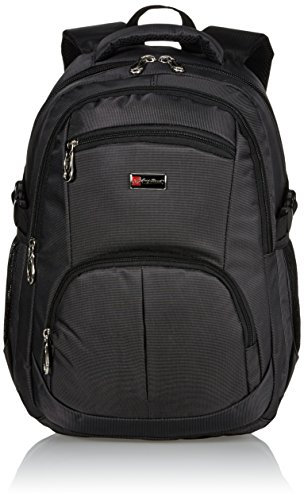 WILD THINGS ONLY !!! City Rucksack Schule Arbeit & Freizeit Bag Schulrucksack Sportrucksack Backpack Laptoprucksack Laptopfach 15 - schwarz