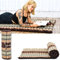 Leewadee Faltbare Bodenmatratze - Japanischer Rollbarer Futon - Tatami Faltmatte - Gästebett - Camping Matratze - Thai Massage Matte, Kapok Füllung, Braun