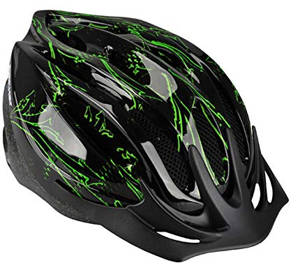 FISCHER Erwachsene Fahrradhelm, Radhelm, Cityhelm, Schwarz grün, L/XL (58-61 cm)