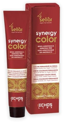 Echosline Seliàr Synergy Color de Pelo en Crema sin amoníaco Scrub Blonde Brown (6.7), biondo Scuro, 100mL