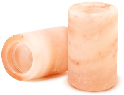 The Spice Lab Pink Himalayan Salt Tequila Shot Glasses - 2 Pack - 30-60ml Capacity - Perfect for Parties and Weddings