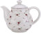 Lonovel Porcelain Teapots with Lids,Vintage Beautiful Rose Design Tea Pot Large Capacity for Afternoon Tea or Coffee,Home and Kitchen Pot Good Gifts,Beige