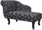 Tidyard Chesterfield Recamiere, Chaiselongue Lounge Sofa, Relax Liege, Stoff, 104 x 51 x 69,5 cm (L x B x H)
