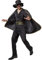 dressforfun 900531 - Herrenkostüm Zorro, In Schwarz gehaltenes Zorro-Outfit inkl. Cape, Maske und Hut (XXL | Nr. 302664)