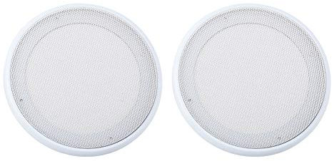 Topiky Lautsprecher Grill, 2 Stücke Lautsprecherabdeckung Car Audio Dekorative Kreis Metallgitter Subwoofer Grill Abdeckung Schutzfolie