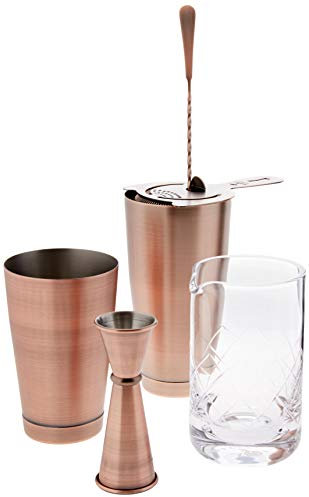 Barfly Essential Deluxe M37131ACP Cocktail-Set, antikes Kupfer