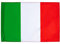 Flag System - Bandiera dell' Italia - Antivento - 100% Poliestere Nautico - Durevole - con Maglia Bloccata da 3 Fili Anti-Vento - 90x60 cm - Made in Italy