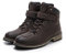Sebasty Kuhfell Antik Motorrad Fahren Wasserdicht,Atmungsaktiv und Winddicht Arbeitsschuhe,Braune Motorradstiefel,Verdickte Verstärkte Stiefel,Brown-42