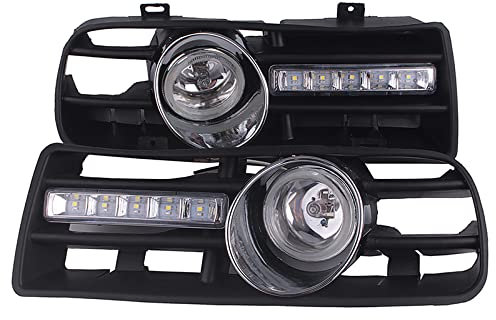 CarWorld Nebelscheinwerfer Für Golf 4 MK4 1997-2006, Nebelscheinwerfer Montage DRL Frontschürze Kühlergrill Lampe Mit Blinker