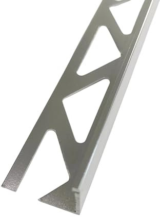 10 x Bright Silver Chrome 10mm Metal Tile Trim