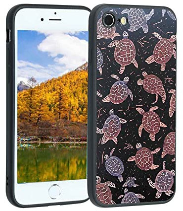 MISTK Compatible with iPhone 8 Phone Case, Turtles Case Silicone Protective for Teen Girl Boy Case for iPhone 8