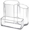 Acryl Stifthalter Klar Schreibtisch Organizer, Stiftehalter Schreibtisch Accessoires, Make Up Organizer 3 Fächer, Pinselhalter Stiftebox Schreibwarenaufbewahrungs-Organisator für Büro Schule Hausrat