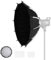 Soonpho 120cm/47.2inch Softbox Parabolico Grandangolare a Sgancio Rapido, Softbox grandangolare d'argento da studio fotografico per Bowens Mount MonoLight e Flash per GODOX per Neewer per Aputure