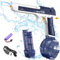 MQVXT Leuchtende Elektrische Wasserpistole,Automatische Wasserpistolen für Kinder Erwachsene,434ml+53ml Große Kapazität Elektrische WasserpistoleMax Range 32ft für Draussen Pool Strand Party (Blue)