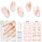 DUKASOU Nagelfolie UV Härtend - 28 Stück Nagelsticker UV Gel Nagelfolien Selbstklebend Nail Sticker Nagellackstreifen Gel-Nagelaufkleber Art Stickers DIY für Damen Mädchen Dekoration Nageldesign