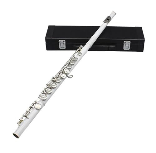 Querflöte Instrument 16 Löcher Schließen/Öffnen Flöte C-Taste Flöte Cupronickel Konzert Querflöte Musikinstrument Mit E-Taste Zubehör