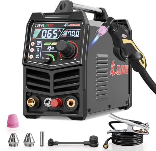 GZ GUOZHI Taglierina al plasma 65Amp Ad Alta Frequenza Non-Touch Arc Display Schermo Digitale Inverter DC 110/220V Doppia Tensione Blowback Macchina da Taglio al Plasma CUT-65HFLED