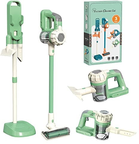 BAYMI Aspirapolvere Giocattolo Bambini 3-in-1, Aspirapolvere Bambini che Funziona Davvero – Gioco Educativo di Imitazione, dai 3 Anni in Su