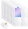 Sammelkarten Hüllen, 60 stück Transparent Sammelkarten Hüllen Doppelseitiger 480 Pockets, 4 Taschen Seitenschutz, Transparent Karten Photocard Sleeves Löcher Ringbüchern für Sammeln aller Arten (A)