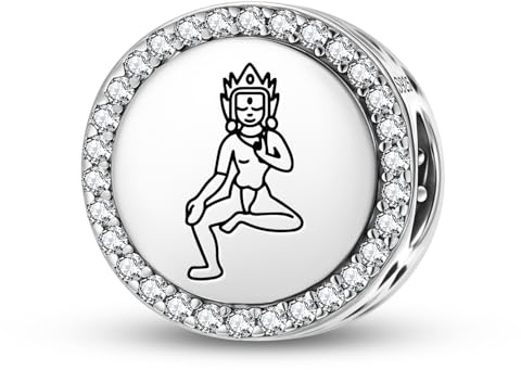 Magic Charms 925 Sterling Silber Buddhist Gods Khadi Ravani Tara Schmuck Fit Armband Charme ethnische kulturelle Symbole Geschenke für Frauen