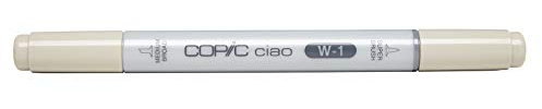 COPIC Ciao Marker Typ W - 1, warm gray No. 1, vielseitiger Layoutmarker, mit einer mittelbreiten und einer Brush-Spitze