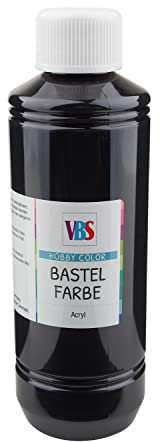 VBS Bastelfarbe, 250 ml Schwarz