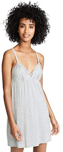PJ Salvage womens Pj Salvage Women's Sleepwear Lounge Chemise Nightgown, Rayon Heathergrey, Small US