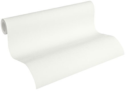 A.S. Création Vliestapete Scandinavian 2 Tapete Uni 10,05 m x 0,53 m weiß Made in Germany 360943 36094-3