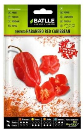 Semillas de Pimiento Habanero Red Caribean Batlle