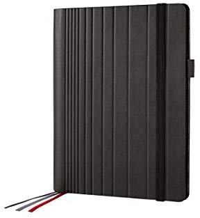 SIGEL CF111 Business Organiser, ca. A5, Kunstleder, schwarz - Conceptum flex