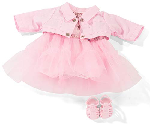 Götz 3403253 Babykombi Kleine Schönheit - Puppenbekleidung Gr. S - 4-teiliges Bekleidungs- und Zubehörset für Babypuppen von 30 - 33 cm