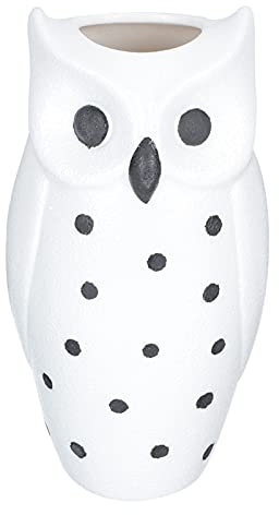 YARNOW Vase Eulen Eule Keramik Sukkulenten Pflanzer Dekorative Vasen für Wohnkultur Wohnzimmer Home Büro Dekoration Hochzeit Tafelaufsatz Wei?