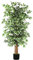 GTIDEA 6ft Artificial Tree Ficus, Tall Faux Trees Indoor with Natural Trunk and Fake Silk Tree Fake Plants for Summer Home Decor Living Room Outdoor Balcony House Office (Included Dried Moss)
