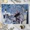 Banemi Platzdeckchen Abwaschbar Weihnachten, Platzset 8er Hirsch und Schlitten Tischsets Weihnachtsdekorationen für die Küche 32X42cm