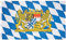 MUWO Flagge 16 deutsche Bundesländer + Mallorca 90 x 150 cm, doppelseitige Gartenflagge, wetterbeständige Fanflagge, Polyester Länderflagge Deutschland, mit Metallösen. (Bayern)