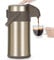 Olerd Termo para café – Airpot aislado – Dispensador de agua térmico al vacío de acero inoxidable sin BPA (dorado, 4L)