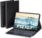 DoohowCase Hülle mit Tastatur für Lenovo Tab P12 12.7 Zoll 2023, Bluetooth QWERTZ Tastatur mit 7 Farbige Beleuchtung für Lenovo Tab P12 12.7 Zoll 2023, Schwarz