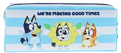 Bluey - Estuche para lápices | Estuche de papelería escolar | Estuche para niños | Regalos y suministros Bluey, multicolor, Estuche para lápices